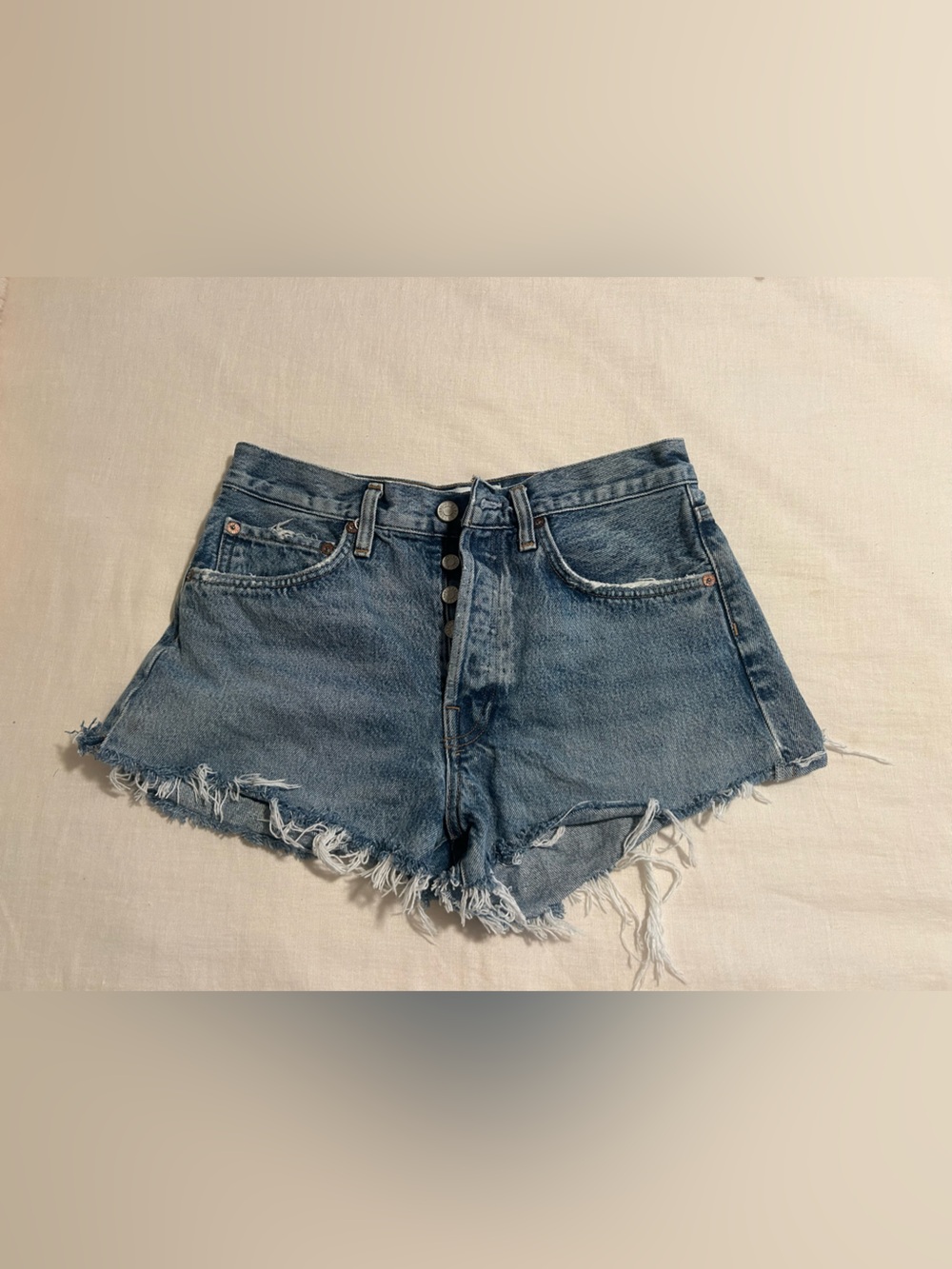 Agolde Parker Denim Shorts
